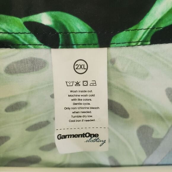 GarmentOne Pride Unicorn Ape 2XL XXL Button Up Short Sleeve Shirt Hawaiian - Picture 3 of 4